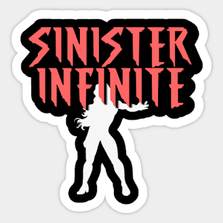 SINISTER INFINITE Female (White Silhouette) Sticker